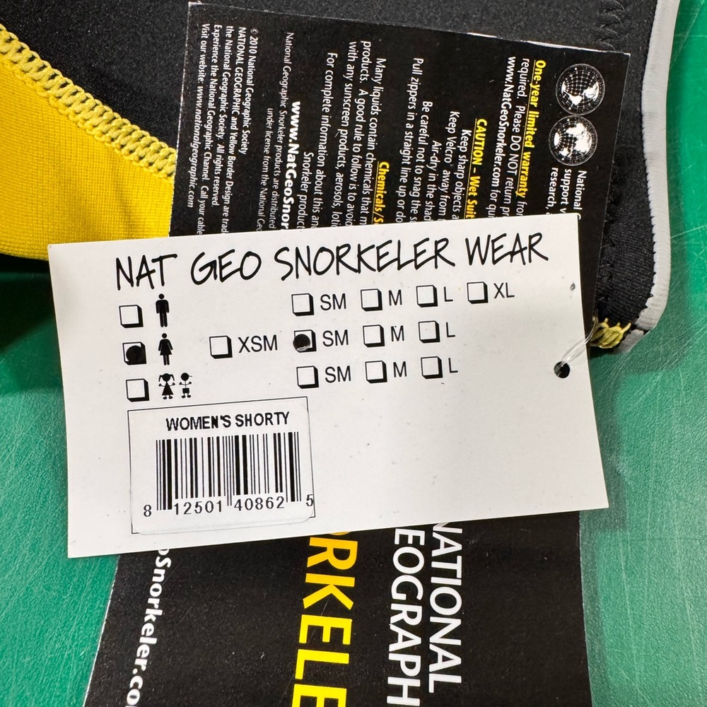 National Geographic Snorkeler Wear in Black and Yellow